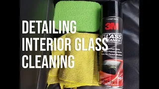 Interior Glass Cleaning using 3M Glass Cleaner