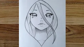 anime drawing girl cute easy | girl anime drawing | how to draw anime step by step