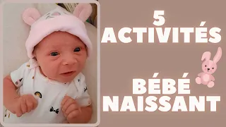 5 idées d'ACTIVITÉS pour BÉBÉ NAISSANT / 1 mois - Développement de l'enfant