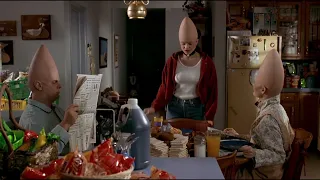 Coneheads 1993 Laughing about the idea of the moon landing.