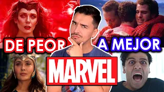 ORDEN COMPLETO Películas y Series MARVEL de PEORES a MEJORES | Edu Rocha Wow Qué Pasa