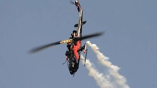 The Flying Bulls Bell AH-1 Cobra passenger-demo flight at RedBull-Class FM Morning show, Budaörs