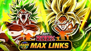 HE'S OK! I GUESS! LEVEL 10 LINKS 100% EZA PHY FULL POWER SSJ BROLY! (DBZ: Dokkan Battle)