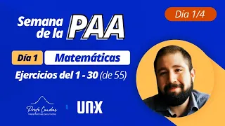 Guía PAA (2022) - Matemáticas - Del 1 al 30 (de 55)