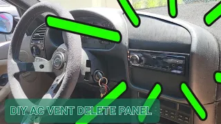 E36 radio + DIY AC delete panel (Budget Sedan ep. 4)