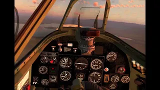 Бой на британском истребителе Спитфайр Mk.Ia в VR шлеме, War Thunder.