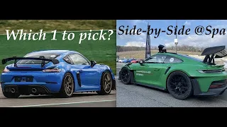 992 GT3RS vs. GT4RS -Spa Francorchamps- Side-by-Side Lap