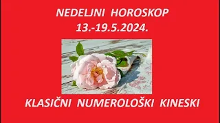 Jasminka Holclajtner-Royal Astro Studio- NEDELJNI  HOROSKOP ZA PERIOD OD 13.-19.5.2024