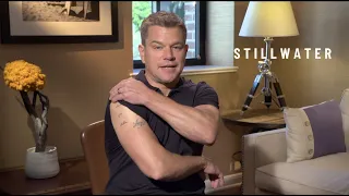 Matt Damon talks STILLWATER, LOKI, Thor: Ragnarok, Tom Hiddleston, Tattoos, his family, Interstellar