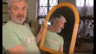 Как сделать полукруглую раму для зеркала своими руками