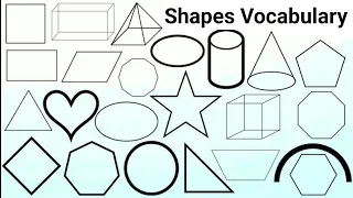 Shapes in English | List of Geometric Shapes | Shapes Vocabulary |names of shapes | learn shapes