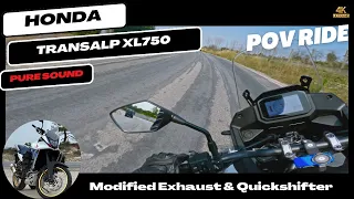Honda Transalp XL750 with Mind-Blowing Exhaust Sound & Quickshift