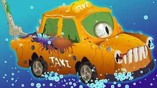 taxi car wash | Halloween | scary videos for kids | Car Wash videos