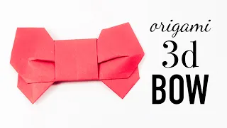Origami 3D Ribbon / Bow Tutorial - DIY - Paper Kawaii