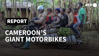 Two wheels good: Giant motorbikes are a lifeline in remote Cameroon | AFP