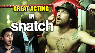 Great Acting by Brad Pitt in Snatch (dir. Guy Ritchie)