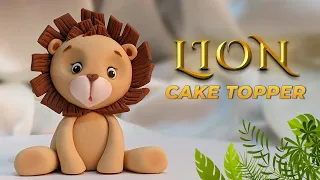 EASY LION cake topper using fondant tutorial step by step | Cakeistaan