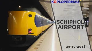 Treinen op station Schiphol Airport - 29 oktober 2018