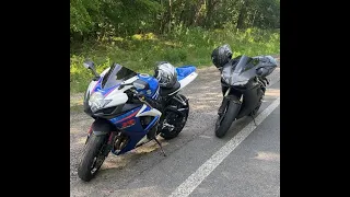 Ducati 848 evo VS Suzuki GSX-R 750