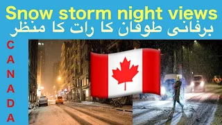 Biggest SNOW STORM In Toronto Canada 😲 | How We Managed In This Snow Storm? so hard  life...