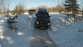 Жесткий off-road в снегу на стандартных внедорожниках NISSAN PATHFINDER, GREAT WALL HOVER H5.