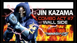 Tekken 5 - Jin Kazama - Best Combo Wall Side GOOD! Act # 7 - #fyp  #tekken5 #viral #gaming