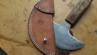 Round Knife Sheath. How to make one