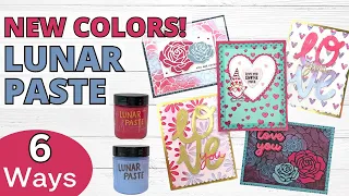 NEW COLORS! Simon Hurley's Lunar Paste PLUS 6 ways to use Lunar Paste to Make Cards