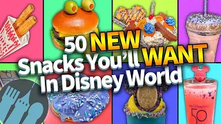 50 NEW Snacks You'll WANT in Disney World!