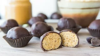 CHOCOLATE PEANUT BUTTER BON BONS RECIPE - No Bake Dessert