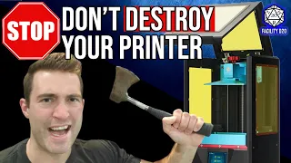 5 FAILURES & SOLUTIONS for 3d RESIN PRINTING - Are your Prints not sticking to the build plate?