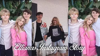 Elliana walmsley, Jentzen Ramirez and Lev Cameron dancing- Instagram story