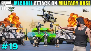 MICHAEL ATTACKS ON MILITARY | GTA V GAMEPLAY