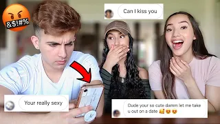 READING MY LITTLE SISTERS DM'S!! **GETS HEATED**