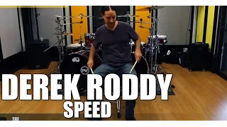 Derek Roddy - Double Bass Lesson, How to Play Fast on Drums, Speed, and Blast Beats' drum lesson