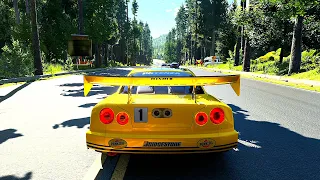 Gran Turismo 7 - Gameplay Nissan PENNZOIL Nismo GT-R @ Trial Mountain (4K 60FPS HDR PS5)