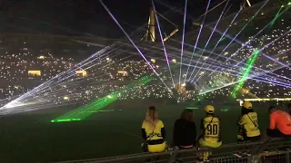 BVB komplette Lasershow des Abschiedsspiel von Roman Weidenfeller  07.09.2018