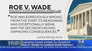 Leaked Supreme Court Draft Opinion On Overturning Roe V. Wade