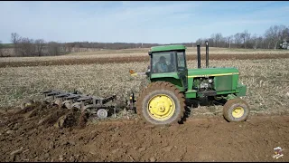 John Deere 4630 Tractor Plowing | New Garden Ohio