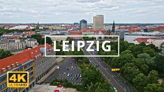 Leipzig , Germany 🇩🇪 | 4K Drone Footage (With Subtitles)