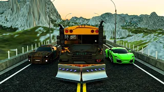 Fire Truck Frank Helps Taxi | Ghost School Bus Saves Villains' Friends | Wheel City Heroes (WCH)