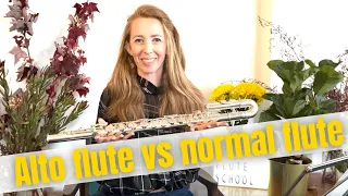 Difference between alto flute and normal flute
