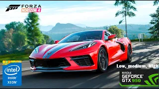 Forza Horizon 4 | GTX 950 + Xeon E3-1220v3 - low, medium, high