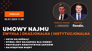 Którą UMOWĘ NAJMU wybrać? 🤔 ZWYKŁĄ | OKAZJONALNĄ | INSTYTUCJONALNĄ