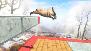 Jump Over Fall Trap - Animal Revolt Battle Simulator