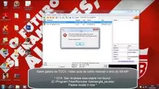 Como resolver erro do SA-MP:  GTA San Andreas executable not found