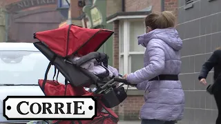 Gemma And The Quads Are Nearly Hit by A Car | Coronation Street