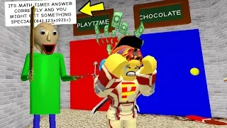WILL BALDI GIVE ME SOMETHING SPECIAL IF I ANSWER THE DIFFICULT MATH QUESTIONS CORRECTLY?! | Roblox