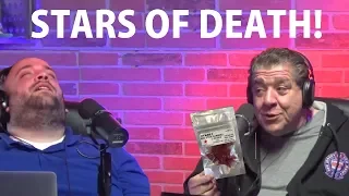Joey Diaz and Lee Syatt eating Stars of Death.