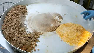 MOST FAMOUS Turkish Street Food! How to make Tantuni in Turkey? With excellent Turkish bread...